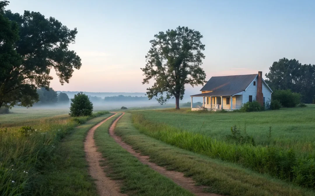 A rural Arkansas home and property that may qualify as a small estate.